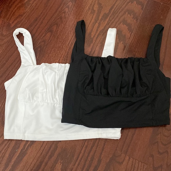 two busier milkmaid black and white tank tops - Picture 1 of 1